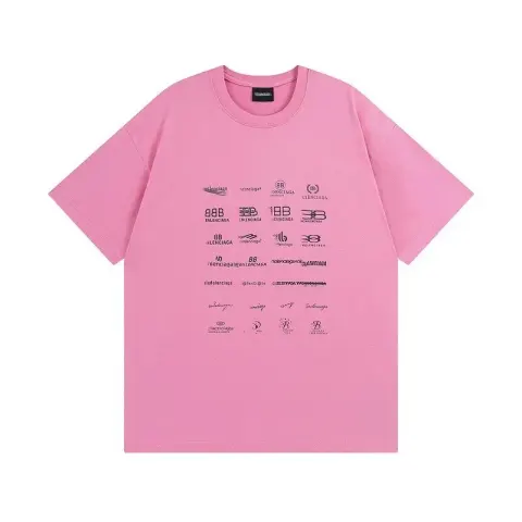 Balenciaga Archives Logo T-Shirt option Peach red