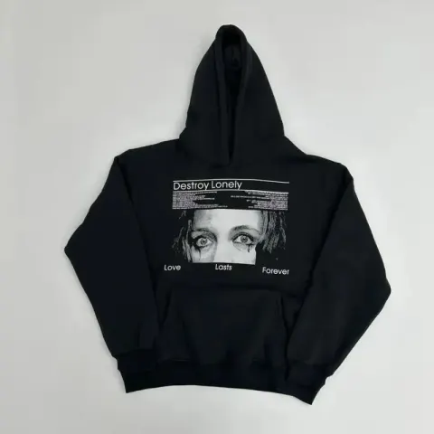 Destroy Lonely NFS Hoodie option DL Eyes  Black Sweat