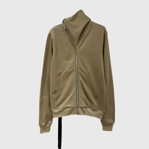 Rick Owens Mountain Hoodie option Grayish green