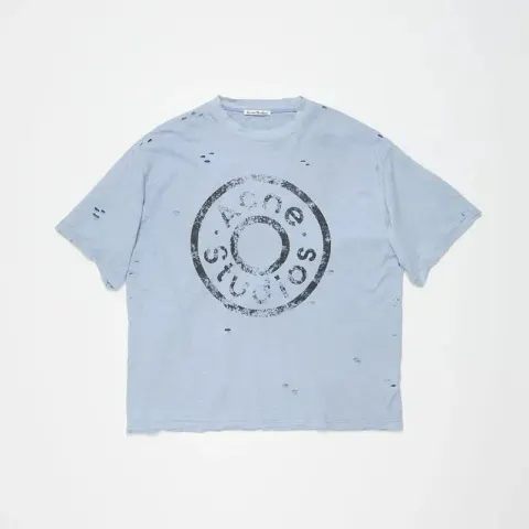 Acne Studios T-Shirt option Colored Flower Blue