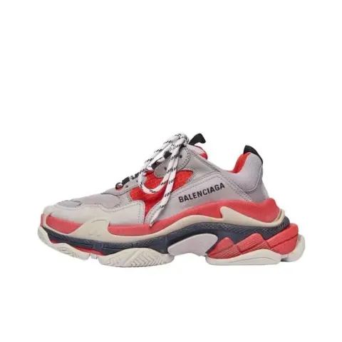 Balenciaga 3S White Shoes option gray rice red