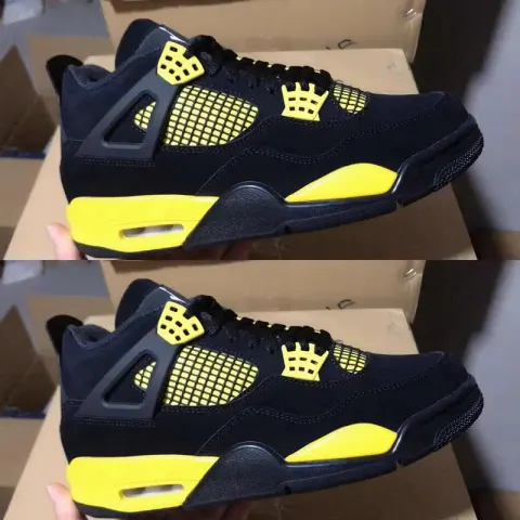 Jordan 4 Manila option Black and Yellow Lei Gong DH6927-017