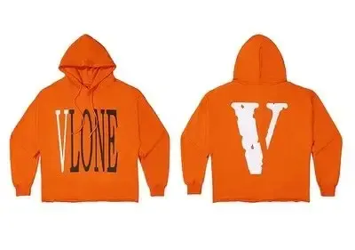 VLONE Hoodie option Orange vlone Orange White V