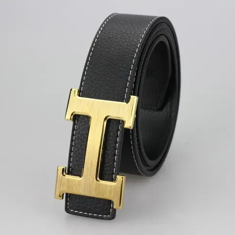 Budget Hermes Belt option H gold buckle plate black belt