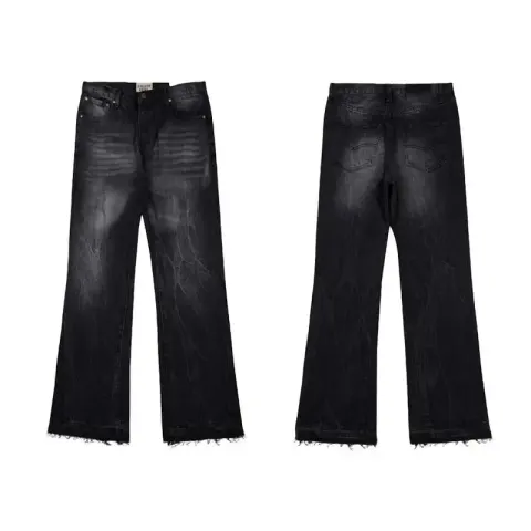 Gallery Dept Flare Jeans option 935 Black and Black Splicing [No.40]]