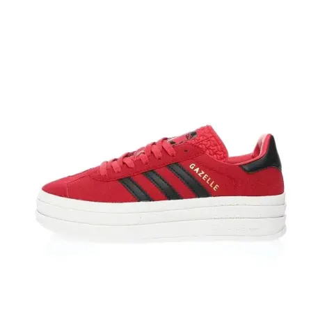 Adidas Originals Gazelle Bold option Red black and white FY7481