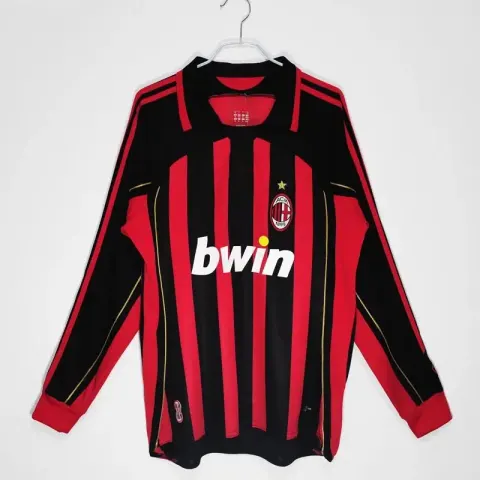 AC Milan Long Sleeve T-Shirt option Long-sleeve AC home 06/07