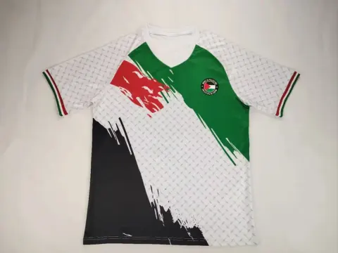 Palestine Jersey option 2425 Palestinian white