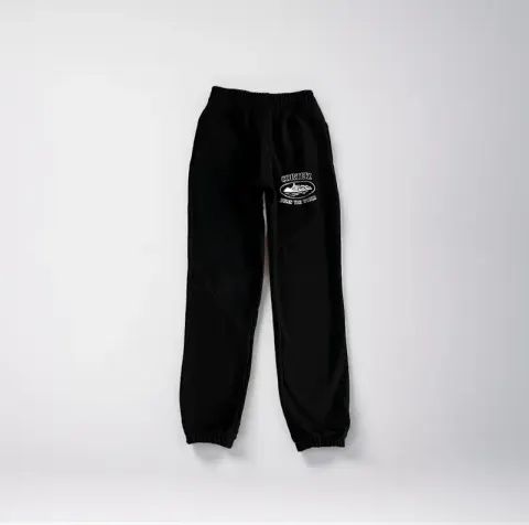 Corteiz Alcatraz Basic Black Pants option V2 Advanced Splicing