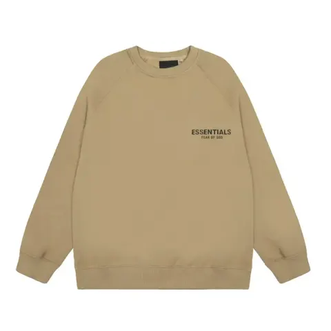 Essentials Hoodie option Crewneck-Camel