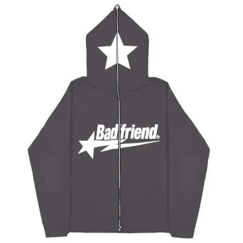 Badfriend Hoodie option dark grey
