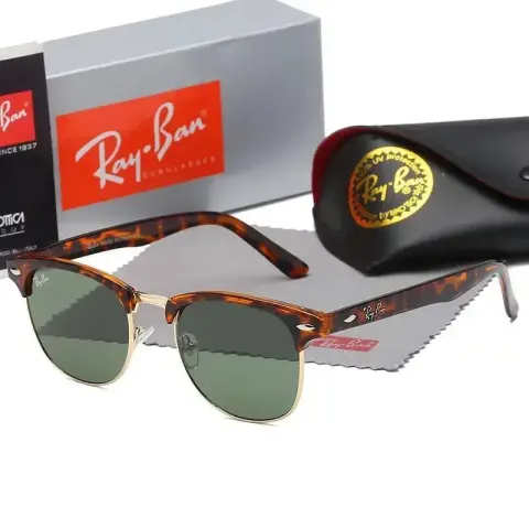 Ray-Ban Sunglasses option 3016 golden bean flower frame dark green distribution box