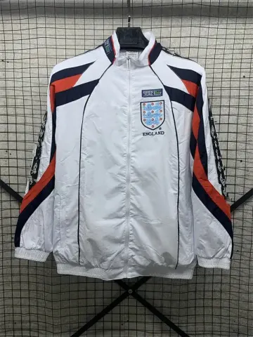 Vintage Jersey Hoodie Zip option 98 England Vintage One-sided Windbreaker