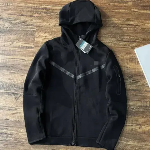 Nike Tech Fleece Black Hoodie option black top