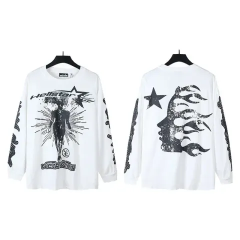 Hellstar Tee Hoodie option 560 white