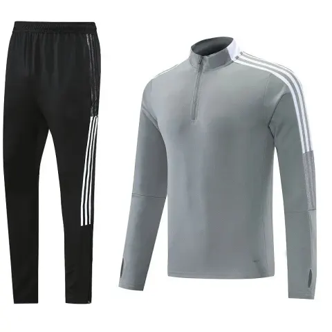 Nike Black-White Tracksuit Set option AD01 Grey Set
