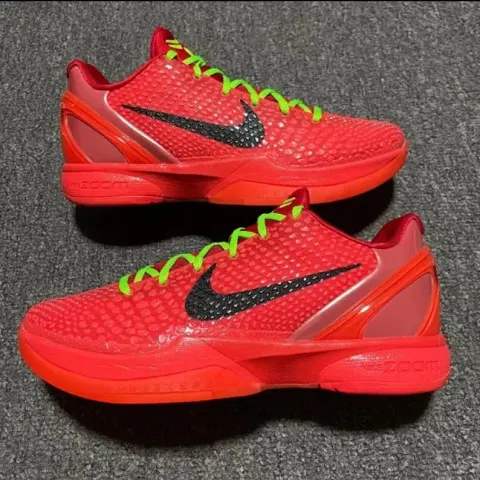 Kobe 6 Mambacity Shoes option Reverse Black Red Green Hornet (FV4921-6