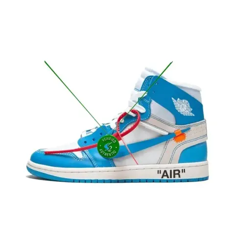 Off-White AJ1 University Blue option joint blue