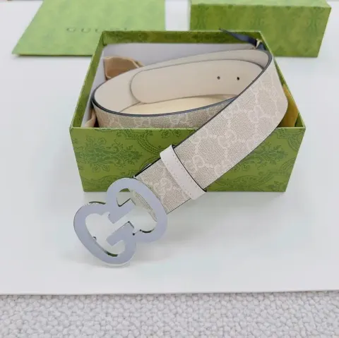 Best Batch for Gucci Belt option shallow surface creamy-white
