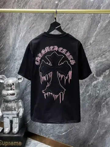 Chrome Hearts Leather Tee's (30+ Styles) option 8768 black