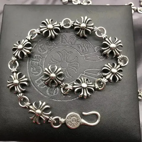 Chrome Hearts Thick Bracelet With Cross option S19