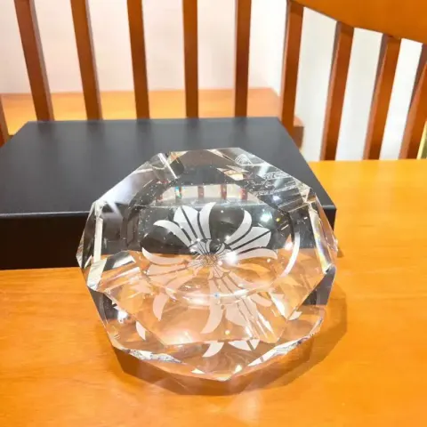 Chrome Hearts Glass option Ashtray, gift box packaging