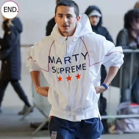 Marty Supreme x Nahmias A24 Classic Warm Up Jacket option White