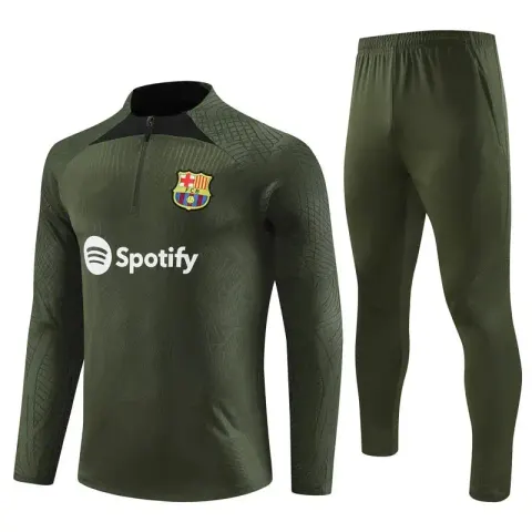 Barcelona Tracksuit option 2324 Barcelona Army Green [steel pressur
