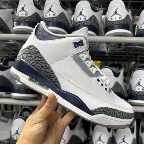 Jordan 3 Fragment Shoes option Aj3 Midnight Blue
