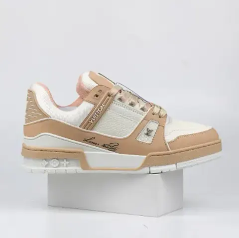 LV Trainers Monogram Black Denim Sneakers option 17