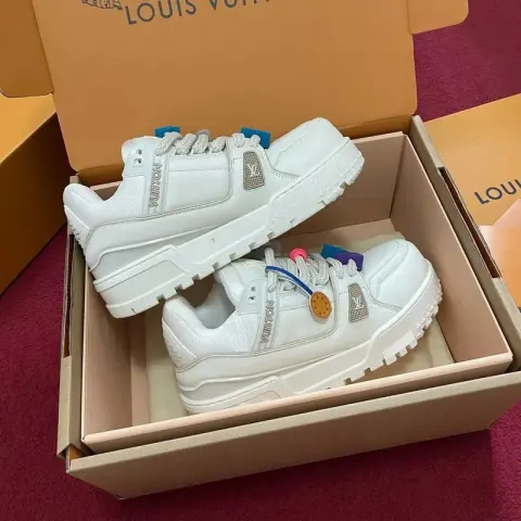 LV Trainers Maxi option Pure white