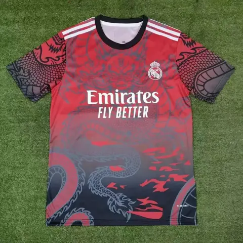 JERSEYS option 2425, Real Madrid red-gray training suit