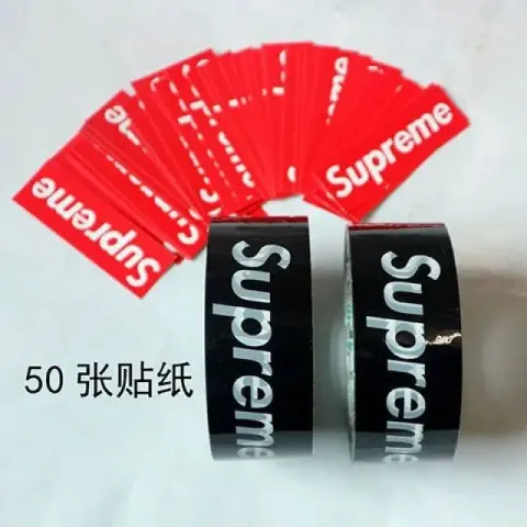 Supreme Tape option SUP Black 2 50 Stickers