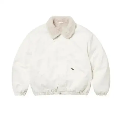 Supreme Denim Sherpa Jacket option Washed white