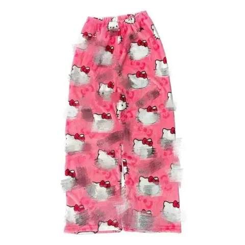 Night Sweatpants Spider-Man option Rose-red cat
