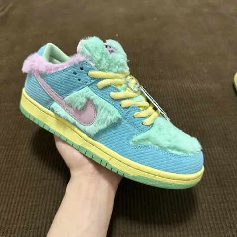 Dunk Powerpuff Shoes option Verdy blue-green fluff