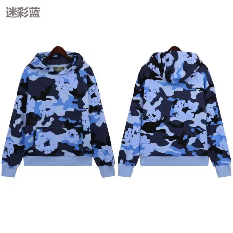 Denim Tears New Zip Hoodie option 5670 blue