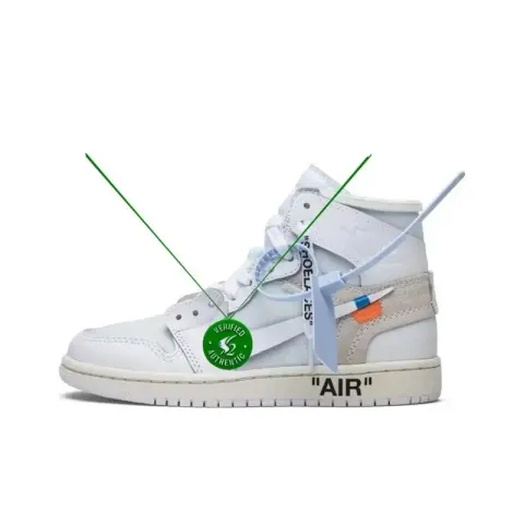 Off-White AJ1 University Blue option Collaboration White 90