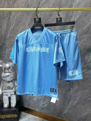 Chrome Hearts Jersey + Pants option Blue suit