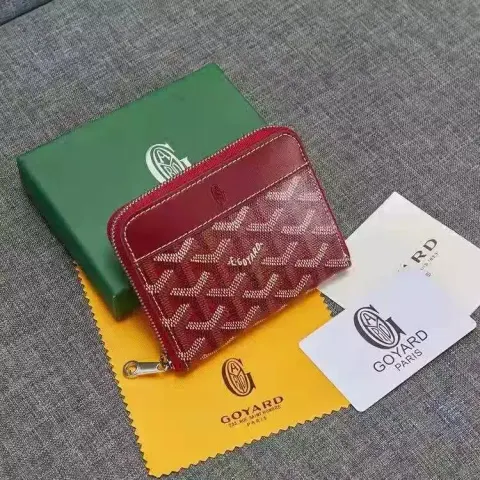 Goyard Wallet option Style 3 jujube red