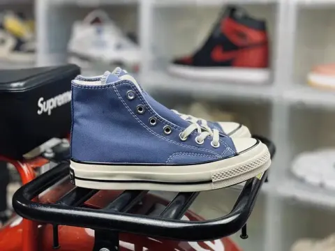 Converse Basic And CDG option Navy Blue High Gang