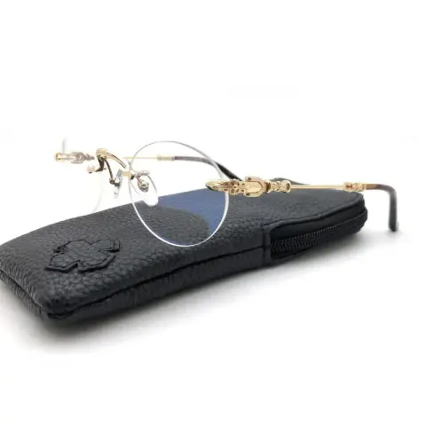 Chrome Hearts Sunglasses option Round Frame Gold