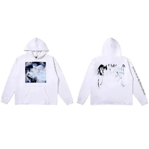 Revenge Hoodie option White oil painting