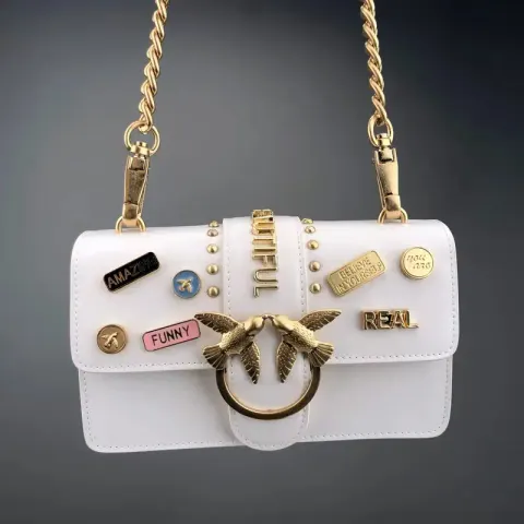 Pinko Bag option Medal white small size