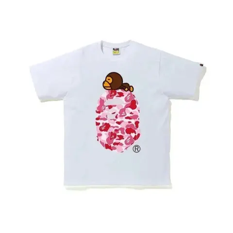 Bape Milo T-Shirts option 048 white and red