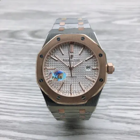 Audemars Piguet Silver Band option Rose gold shell white steel strip