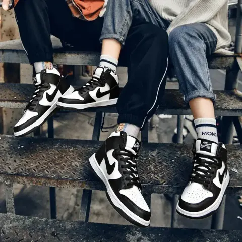 Jordan 1 High "Not For Resale" option 885 black and white panda