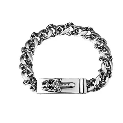 Chrome Hearts Thick Bracelet With Cross option S16