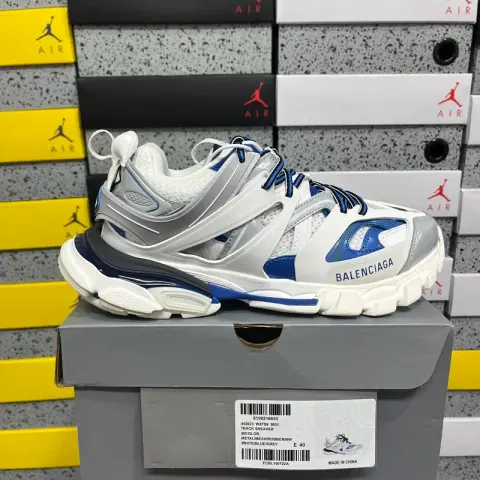 Balenciaga Track 3.0 Pierced Shoes option 9051 white gray blue