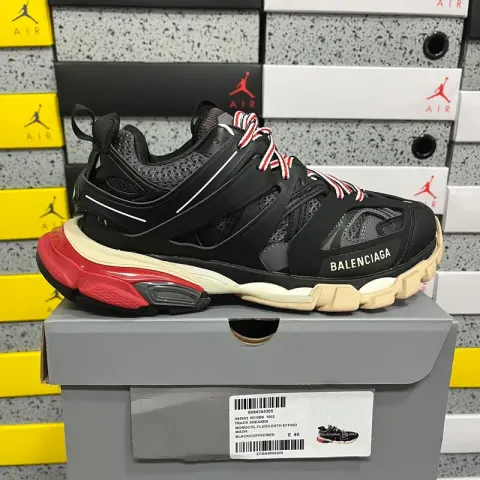Balenciaga Track 3.0 Pierced Shoes option 1002 black red coffee